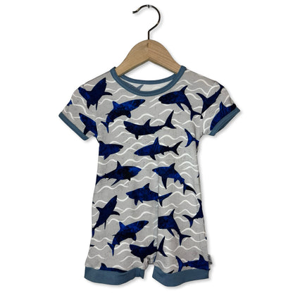 Feelin' Sharky Kid's Shorty Romper