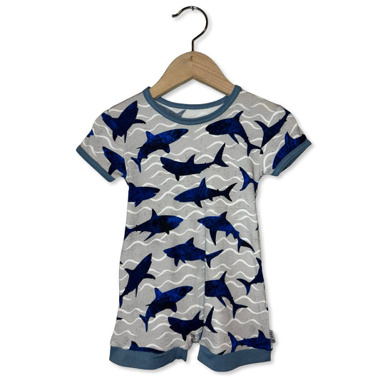 Feelin' Sharky Kid's Shorty Romper