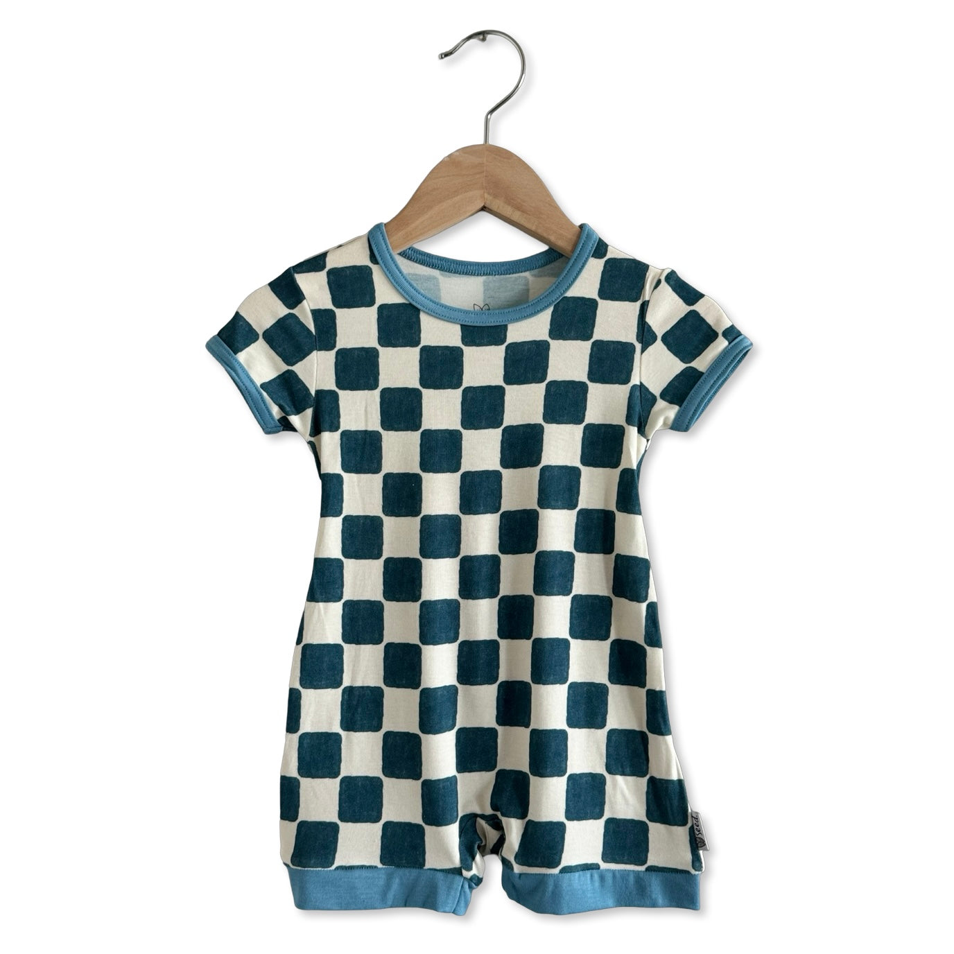 Checker Me Out Kid's Shorty Romper